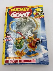 livre mickey parade géant n° 337 a la recherche du méga-mammouth
