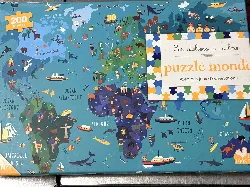 livre puzzle monde - 200 pièces