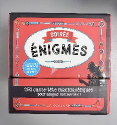 livre soirée énigmes