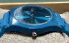 montre bleu en silicone lbvyr