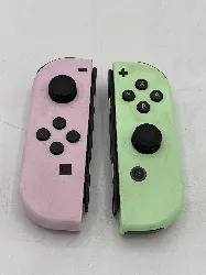 paire de joycon pour nintendo switch - rose et vert