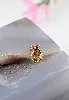 pendentif orné d'une citrine forme goutte d'eau or 750 millième (18 ct) 0,53g