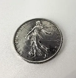 pièce 5 francs semeuse 1960 argent 835 millième 11,97g
