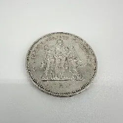 pièce 50 francs hercule 1979 argent 900 millième 29,96g
