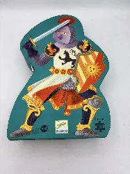 puzzle silhouette - chevalier fantastique - 36 pièces