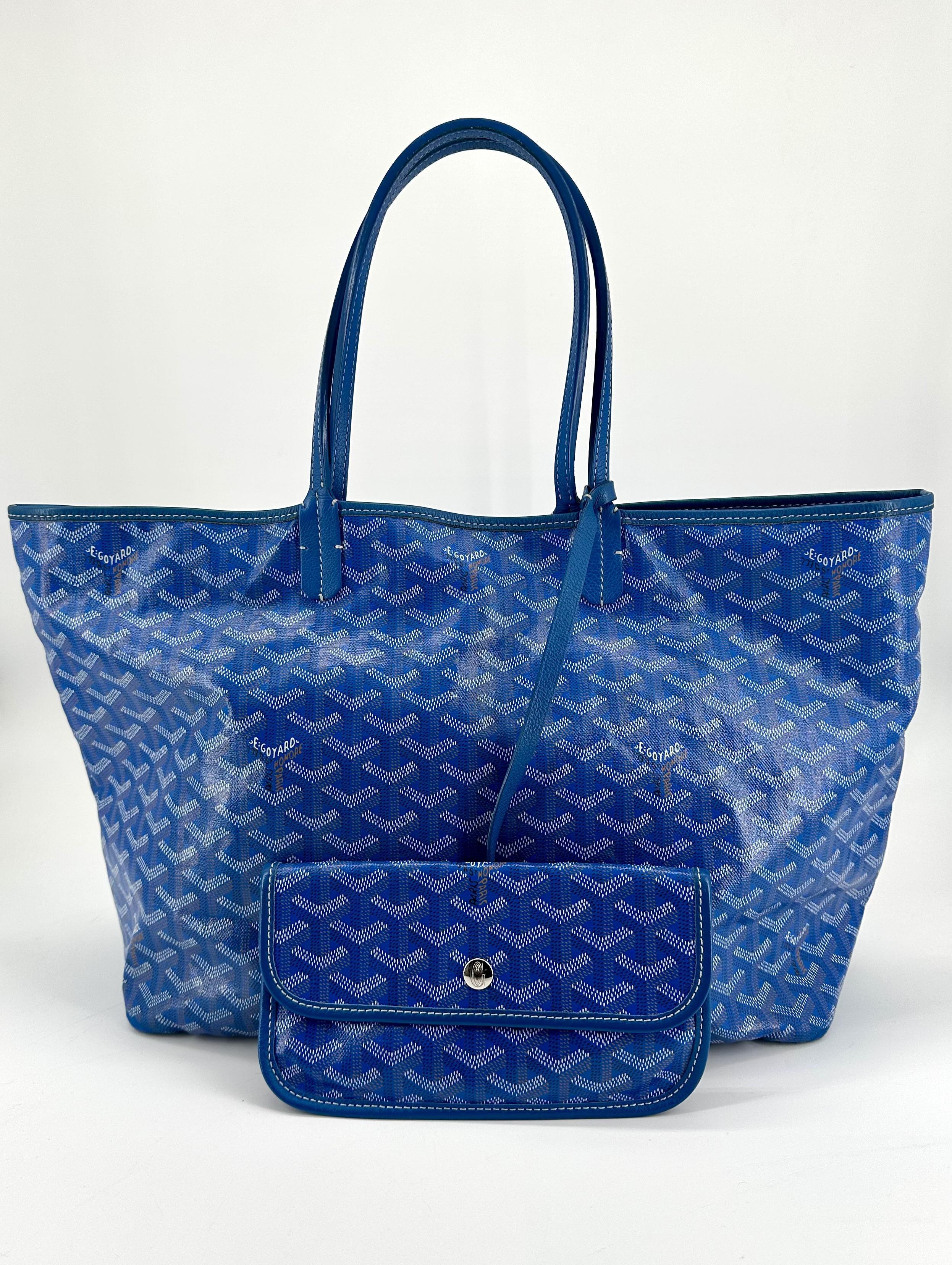 Sac cabas Goyard Saint Louis PM en toile Goyardine et cuir, avec une pochette intérieure amovible