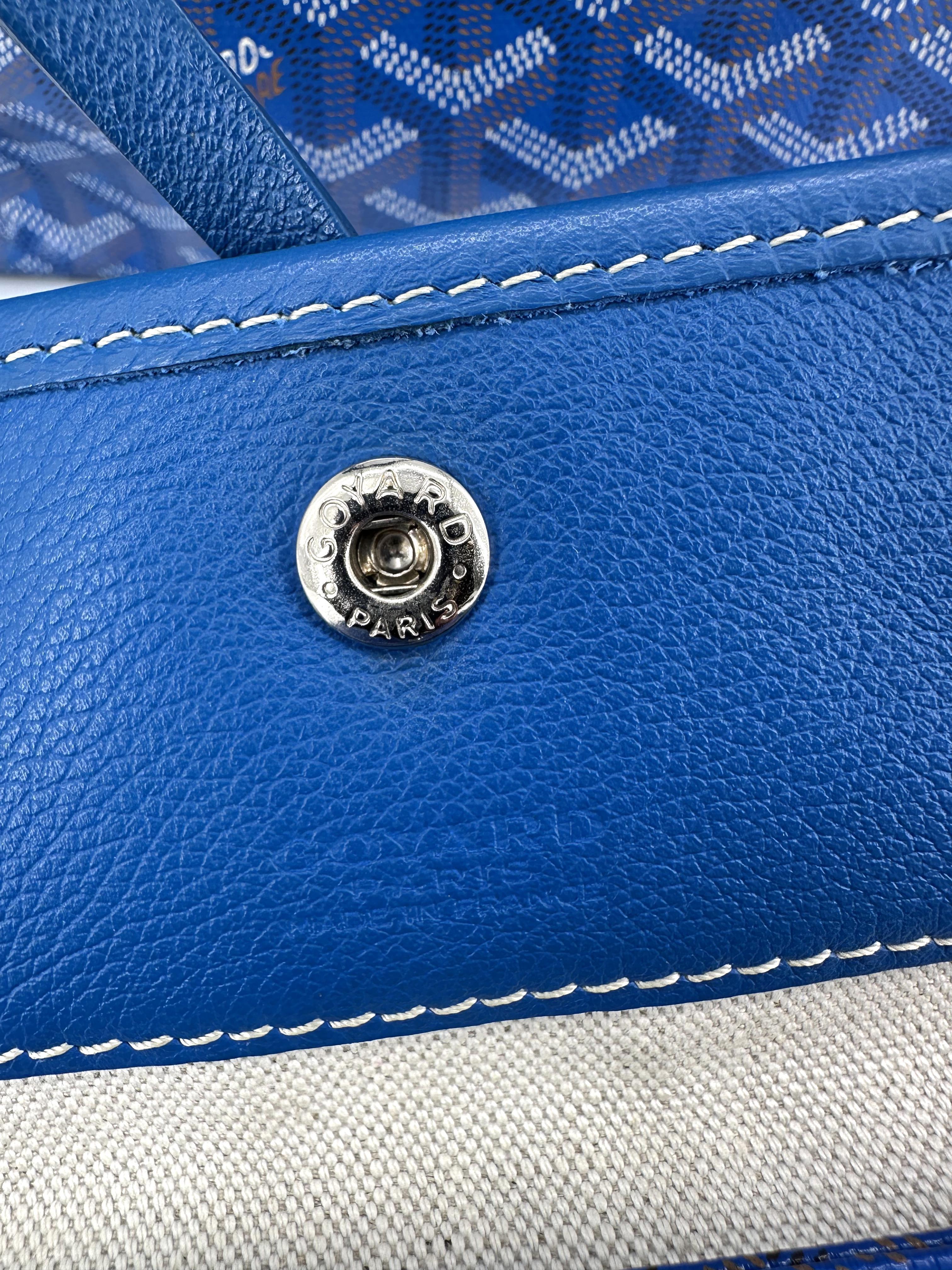 Sac cabas Goyard Saint Louis PM en toile Goyardine et cuir, avec une pochette intérieure amovible