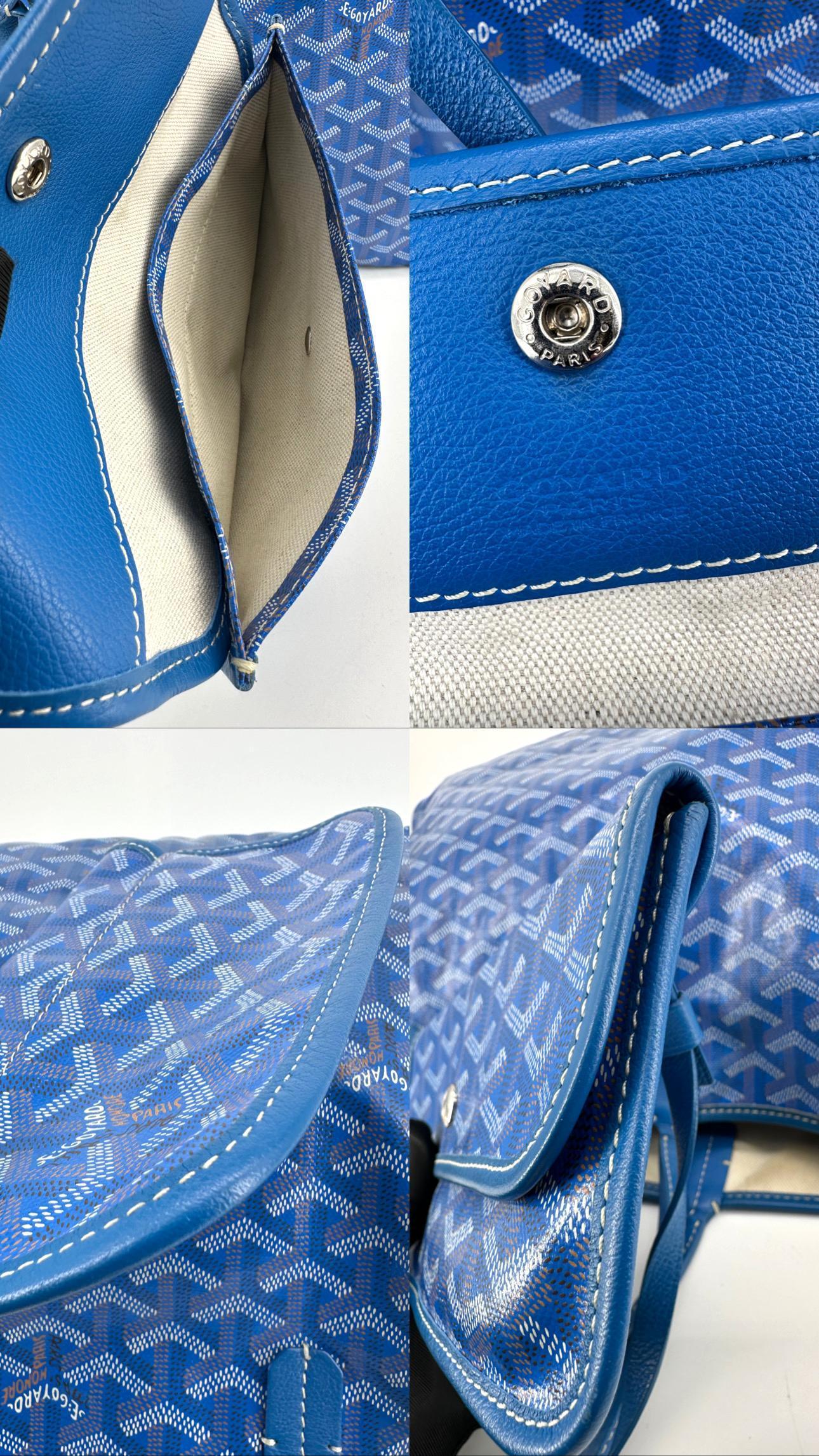 Sac cabas Goyard Saint Louis PM en toile Goyardine et cuir, avec une pochette intérieure amovible