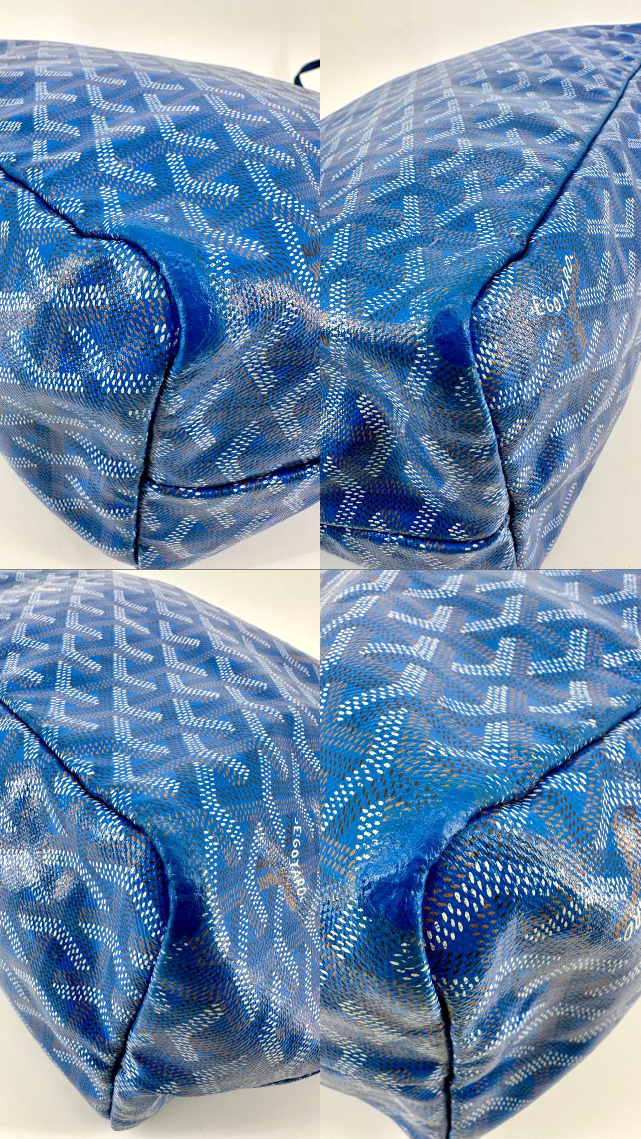 Sac cabas Goyard Saint Louis PM en toile Goyardine et cuir, avec une pochette intérieure amovible