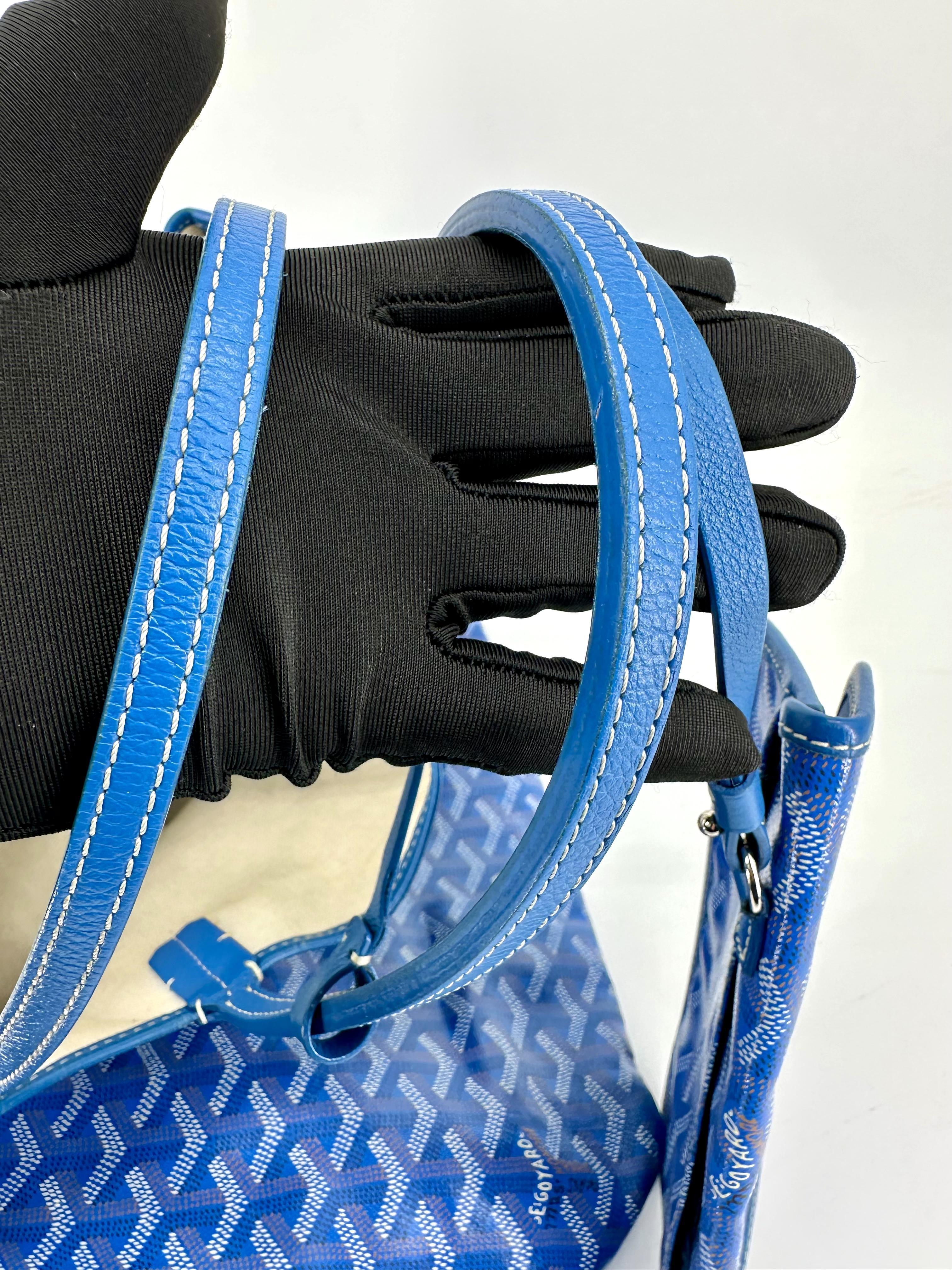 Sac cabas Goyard Saint Louis PM en toile Goyardine et cuir, avec une pochette intérieure amovible