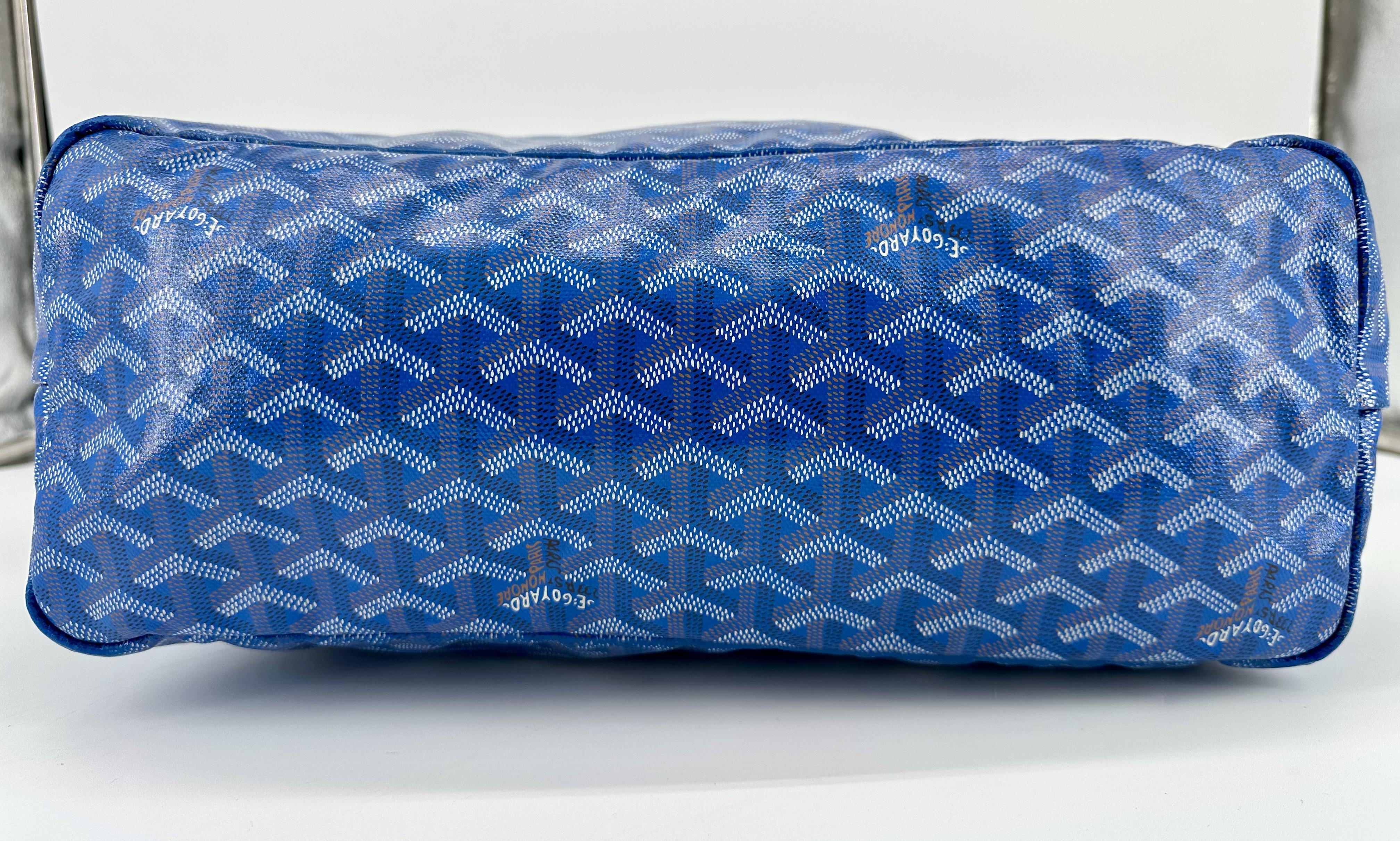 Sac cabas Goyard Saint Louis PM en toile Goyardine et cuir, avec une pochette intérieure amovible