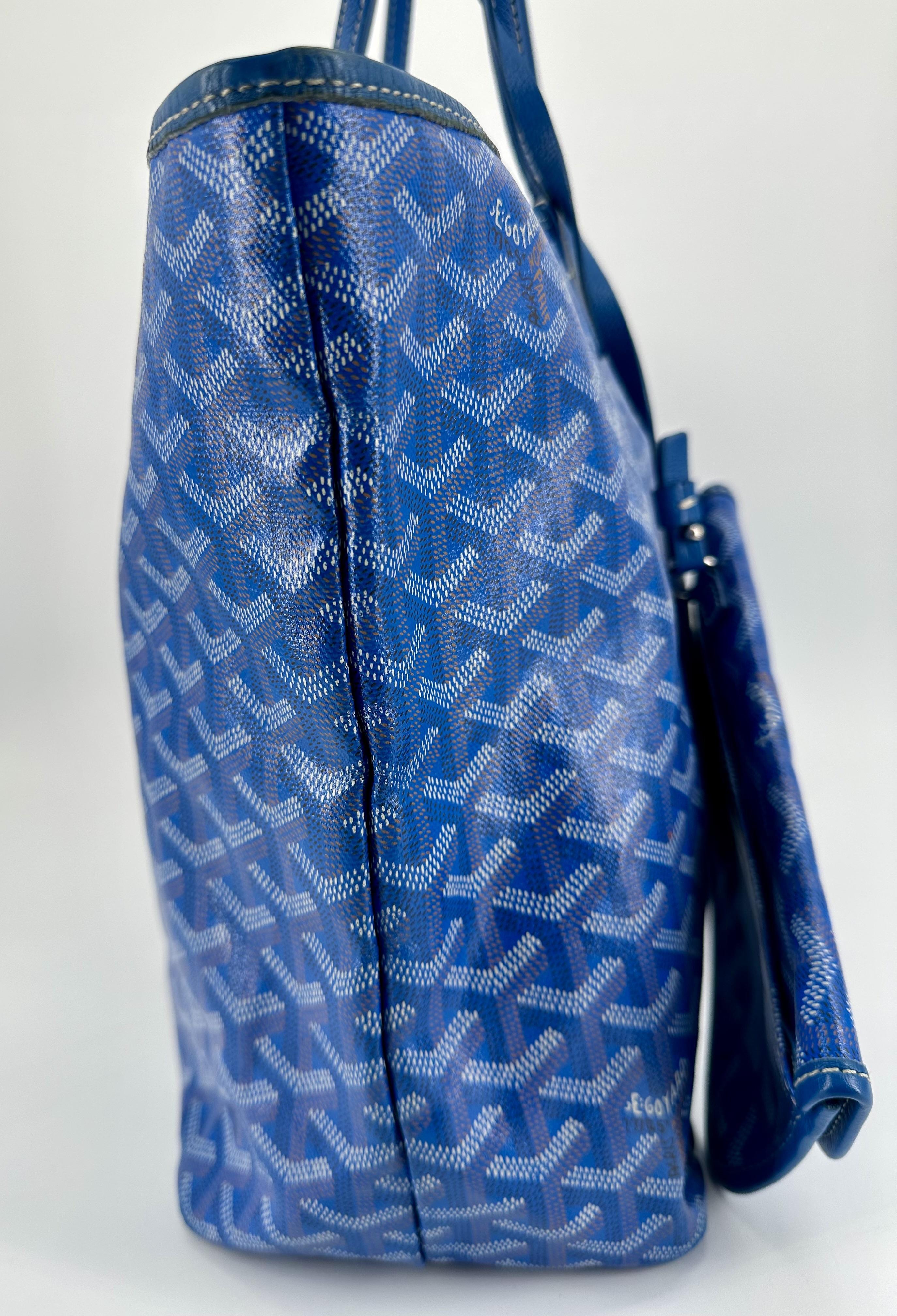 Sac cabas Goyard Saint Louis PM en toile Goyardine et cuir, avec une pochette intérieure amovible