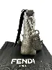sac fendi baguette messenger en cuir gris avec bandoulière