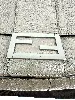 sac fendi baguette messenger en cuir gris avec bandoulière