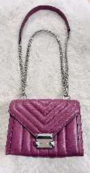 sac michael kors whitney en cuir rose