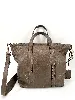 sac vanessa bruno zippy petit modèle en cuir taupe