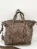 sac vanessa bruno zippy petit modèle en cuir taupe