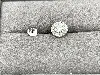 132509 boucles d'oreilles puces oxyde rond entouré de petits oxydes 8mm argent 925 millième (22 ct) 2,20 g