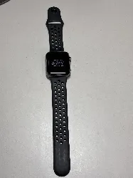 apple watch nike+ series 3 - 42 mm , boîtier aluminium, bracelet sport anthracite, gps