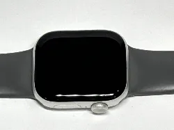 apple watch series 10 gps - 46mm - boîtier silver aluminium - bracelet denim sport band - m/l