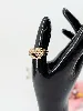 bague bombée motifs croisé ornée d'éclats de diamants or 750 millième (18 ct) 9,02g