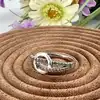 bague en argent cercle avec 2 lignes d'oxydes t54 argent 925 millième (22 ct) 2,24g