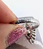 bague marquise pavée de diamants d'environ 0,85ct au total or 750 millième (18 ct) 4,26g