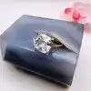 bague plaqué or pierre facetté t55
