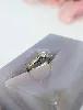bague solitaire ornée d'un diamant d'environ 0,10ct  or 750 millième (18 ct) 2,30g