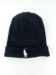 bonnet ralph lauren en coton noir