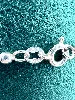 bracelet en argent maille boule l18,5cm argent 925 millième (22 ct) 4,73g
