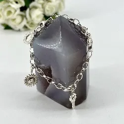 bracelet thomas sabo orné de trois charms argent 925 millième (22 ct) 17,55g