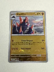 carte pokémon - gigalithe - - pokéball