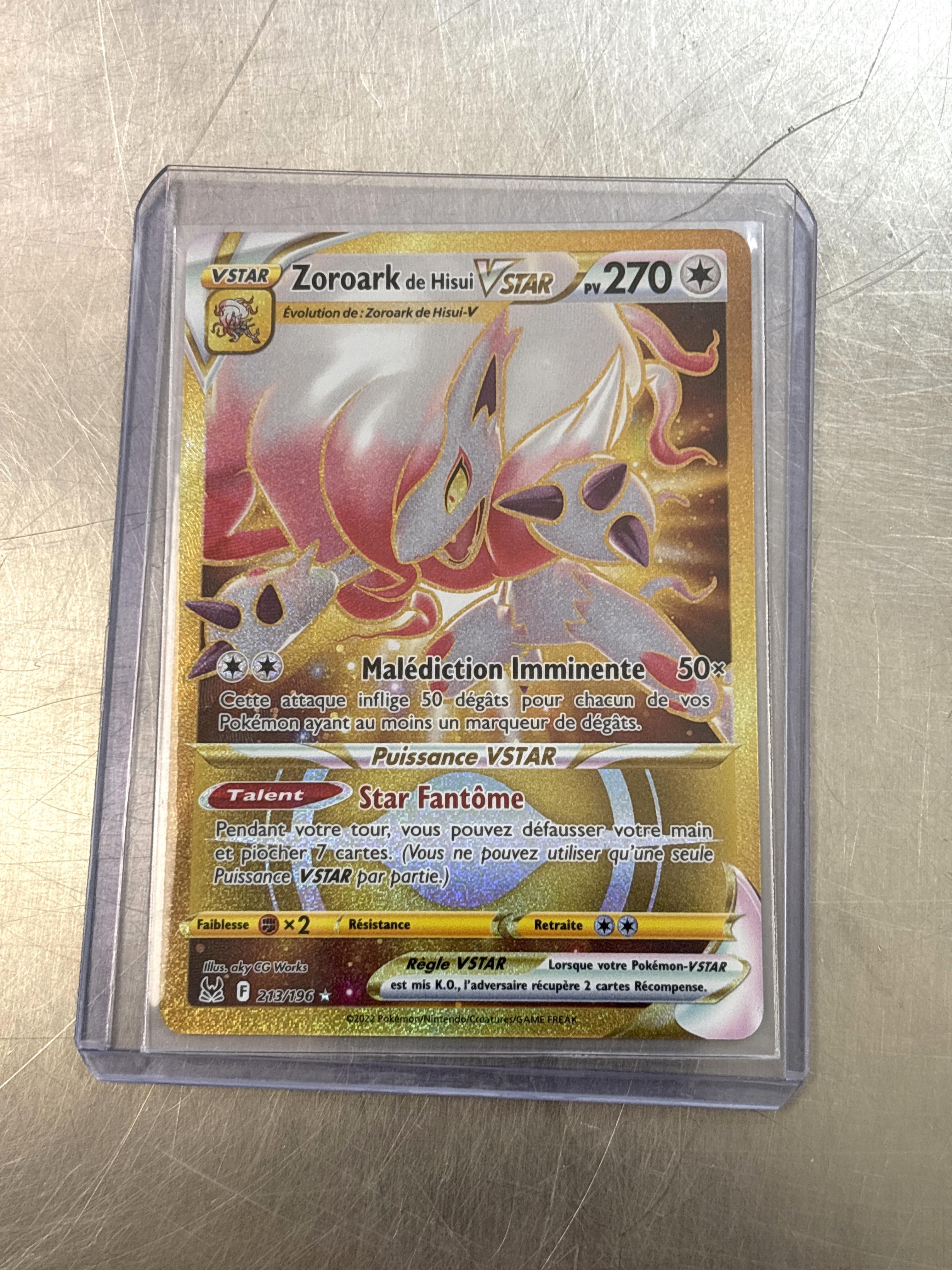 Carte Pokémon Zoroark De Hisui Vstar 213/196