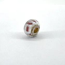 charm en argent et verre blanc argent 925 millième (22 ct) 2,51g