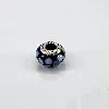 charm en argent et verre bleu à pois blanc argent 925 millième (22 ct) 2,81g
