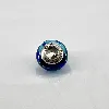 charm en argent verre bleu argent 925 millième (22 ct) 2,98g