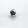 charm pandora clip orné d'étoiles et d'oxydes  argent 925 millième (22 ct) 3,01g