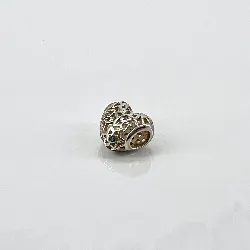 charm pandora en forme de coeur  argent 925 millième (22 ct) 1,38g