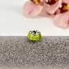 charm pandora murano vert orné de fleurs argent 925 millième (22 ct) 3,29g