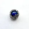charm pandora rond flocon de neige fond bleu  argent 925 millième (22 ct) 2,72g