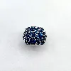 charm pandora rond orné de pierres bleues argent 925 millième (22 ct) 2,54g
