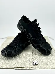 chaussures / baskets loewe rise lace up black en cuir noir