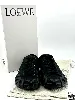 chaussures / baskets loewe rise lace up black en cuir noir