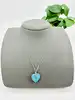 collier argent maille vénitienne et pendentif forme de coeur argent 925 millième (22 ct) 2,85g