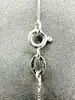 collier argent maille vénitienne et pendentif forme de coeur argent 925 millième (22 ct) 2,85g