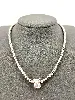 collier en argent maille boule avec pendentif ours l40cm argent 925 millième (22 ct) 19,62g