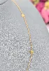 collier maille tournante alternée de 7 motifs étoiles en or or 750 millième (18 ct) 2,79g