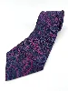 cravate 100% soie alain figaret ton violet à motif paisley