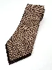 cravate 100% soie gianfranco ferre marron et brun foncé à motif géométrique